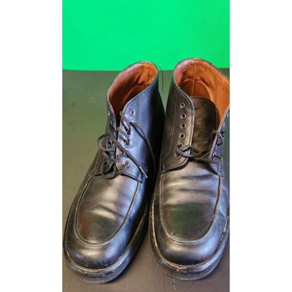 Fratelli Rossetti Mens Black Leather Lace Up Ankle Boots Shoes Size 10.5D